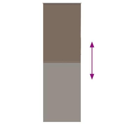 Rolgordijn verduisterend koffie 65x230 cm stofbreedte 60,7 cm