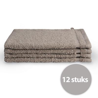 Byrklund Washand 16x21 cm 500gram Taupe - 12 stuks