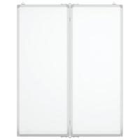 VidaXL Whiteboard magnetisch inklapbaar 80x100x1,7 cm aluminium - thumbnail