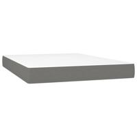 Boxspring met matras stof donkergrijs 180x200 cm - thumbnail