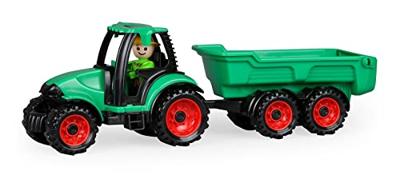 Lena tractor met aanhanger en speelfiguurtje - thumbnail