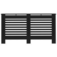 Radiatorombouw 152x19x81 cm MDF zwart - thumbnail