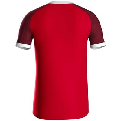 JAKO 4224 Shirt Iconic Km - Sportrood/Wijnrood - 3XL