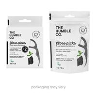 The Humble Co. Tandenstokers + flosdraad - mint & houtskool - thumbnail