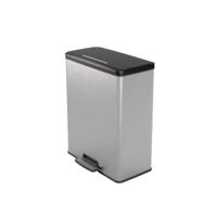 Curver deco bin duo 26l+26l zilver - thumbnail