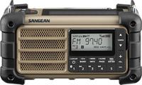 Sangean MMR-99 Outdoorradio VHF (FM) Noodradio, Bluetooth Zonnepaneel, Spatwaterbestendig, Stofdicht, Zaklamp Bruin - thumbnail