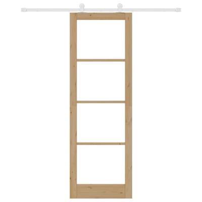 Schuifdeur met Hardware Set 'ORKDAL'Massief Hout & Glas