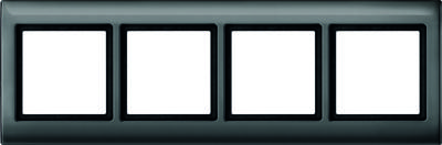 Merten Aquadesign afdekraam 4-voudig antraciet 400414