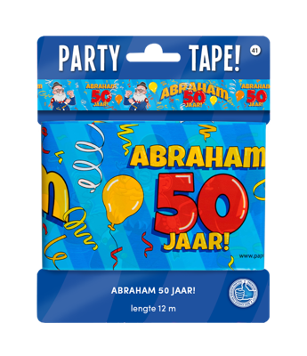 Paperdreams party tape abraham 50 jaar