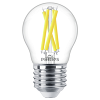Philips LED 871951432441100 LED-lamp Energielabel D (A - G) E27 Kogel 3.4 W = 40 W Warmwit (Ø x h) 45 mm x 78 mm Dimbaar (dim to warm) 1 stuk(s) - thumbnail