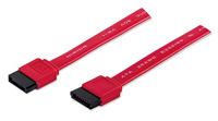 Manhattan HDD Aansluitkabel [1x SATA-bus 7-polig - 1x SATA-bus 7-polig] 0.50 m Rood - thumbnail