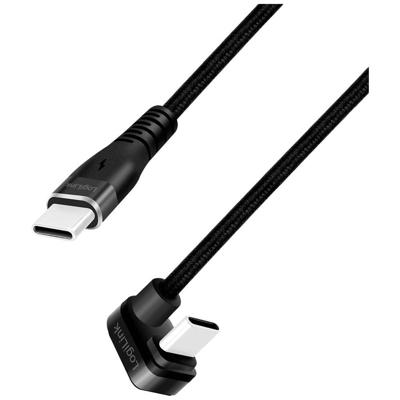 LogiLink CU0194 USB-kabel USB 2.0 USB-C stekker 3.00 m Zwart