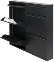 Schoenenkast Oscar-6 Zwart - thumbnail