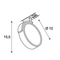 SLV 143541 230V-railsysteem lamp GU10 Wit - thumbnail