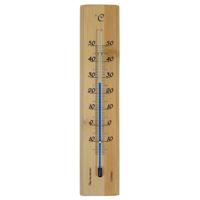 Nature Muurthermometer bamboe - thumbnail