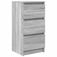 Dressoir 37,5x35x76 cm bewerkt hout grijs sonoma eikenkleurig - thumbnail