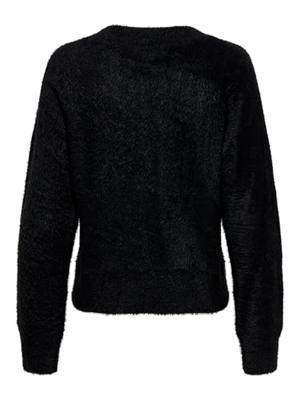 Only Onlella Piumo Ls Cardigan Nca Knt 15259564 Vest Black