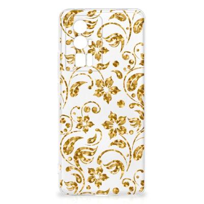 Xiaomi Poco F5 Pro | TPU Case | Gouden Bloemen Xiaomi Poco F5 Pro | TPU Case | Gouden Bloemen