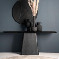 Eleonora Sidetable 'Aron' Mangohout, 180cm, kleur Zwart - thumbnail