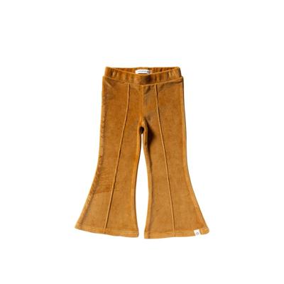 Your wishes winter flare legging meisjes - bruin - velvet, jersey