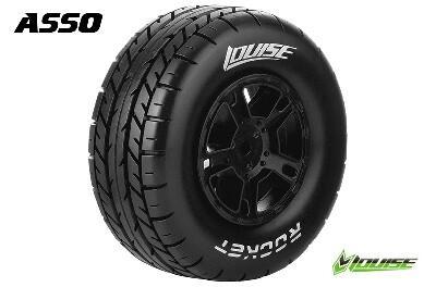 Louise SC-ROCKET shortcourse Soft banden op zwarte velgen - SC10 (4x4) Louise SC-ROCKET shortcourse Soft banden op zwarte velgen - SC10 (4x4)