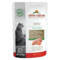 Almo Nature HFC Natural kip met garnalen natvoer kat (55 g) 12 x 55 g - thumbnail