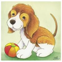 Goki houten blokpuzzel babydieren - thumbnail