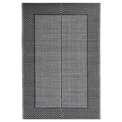 VidaXL Buitenkleed arakil 140x200 cm polypropeen zwart VidaXL Buitenkleed arakil 140x200 cm polypropeen zwart