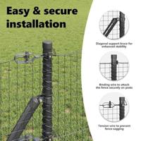 VidaXL Afrasteringspaal grijs 25 x 0,6 m (25 x 25 mm gaas) - thumbnail