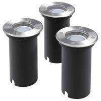 VidaXL Led-grondspots buiten 3 stuks rond - thumbnail
