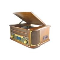 INOVALLEY RETRO29E-N Retro style vinyl Hifi systeem - Bluetooth 5.0 - 2x20W - CD/K7 audiospeler - FM radio - 2 USB poorten - thumbnail