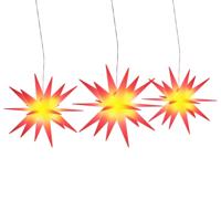 VidaXL Kerstlampen met led's 3 st inklapbaar rood - thumbnail