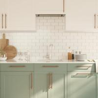 Handvatten 5 st 224 mm roestvrij staal bronskleurig - thumbnail