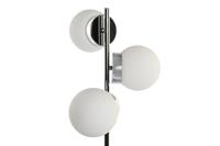 Bureaulamp DKD Home Decor 26 x 26 x 59 cm Kristal Zilverkleurig Metaal Wit 220 V 50 W 23 x 23 x 49 cm - thumbnail