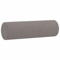 2-delige Loungeset met kussens stof taupe - thumbnail