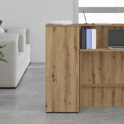 Opbergkast 40x45x103,5 cm bewerkt hout artisanaal eikenkleur