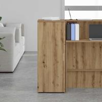 Opbergkast 40x45x103,5 cm bewerkt hout artisanaal eikenkleur - thumbnail