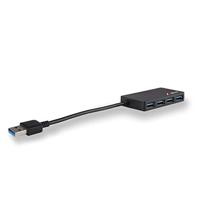NGS USB IHUB 3.0 - USB 3.0 Hub met 4 Ooorten, High Speed Transmission tot 5 Gbps, Compatibel met USB 1.1, 2.0 en 3.0, Plug&Play, Klein en Lichtgewicht, 7.7 x 4.2 x 1.2 cm, Kleur Zwart - thumbnail