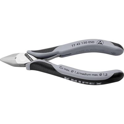 Knipex Elektronica-Zijsnijtangen ESD | 130 mm Lengte | Doorgestoken Scharnier | Meer-Componentengrepen - 77 42 130 ESD Knipex Elektronica-Zijsnijtangen ESD | 130 mm Lengte | Doorgestoken Scharnier | Meer-Componentengrepen - 77 42 130 ESD