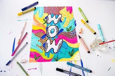 STABILO pen 68 max arty viltstift met dikke beitelpuntetui 20 kleuren