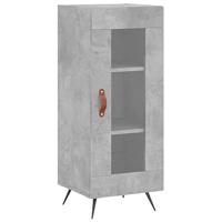 Dressoir 34,5x34x90 cm bewerkt hout betongrijs - thumbnail