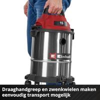Einhell TC-VC 1540 S 2347405 Nat- en droogzuiger 15 l - thumbnail