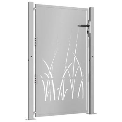 Poort grasontwerp 105x130 cm cortenstaal