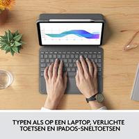 Folio Touch iPad Pro 11-inch - Toetsenbord en foliobehuizing - Apple Smart Connector - Qwerty UK  - Grijs - thumbnail