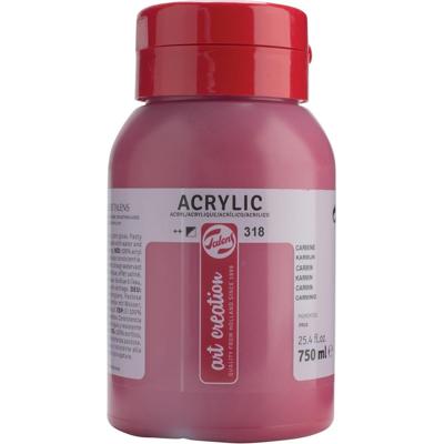 Talens Art Creation acrylverf flacon van 750 ml, karmijn Talens Art Creation acrylverf flacon van 750 ml, karmijn