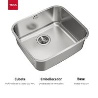 Wastafel met Eén Spoelbak Teka 10125123 - thumbnail