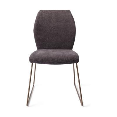 Jesper Home Eetkamerstoel 'Ikata' Slide Rose, kleur Almost Black