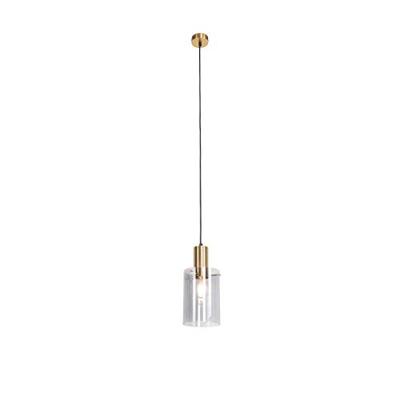 QAZQA Vintage hanglamp messing met smoke glas - Vidra QAZQA Vintage hanglamp messing met smoke glas - Vidra