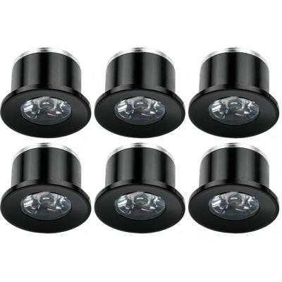 Velvalux 6-pack LED Inbouwspots Veranda 1W - Natuurlijk Wit 4000K - Dimbaar