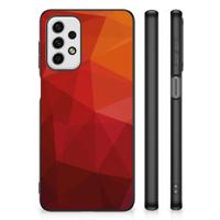 Backcover voor Samsung Galaxy A23 Polygon Red - thumbnail
